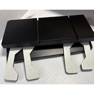 Faluber Wooden Wrist Rest with Black Lacquered -Mini Size Pack of 2